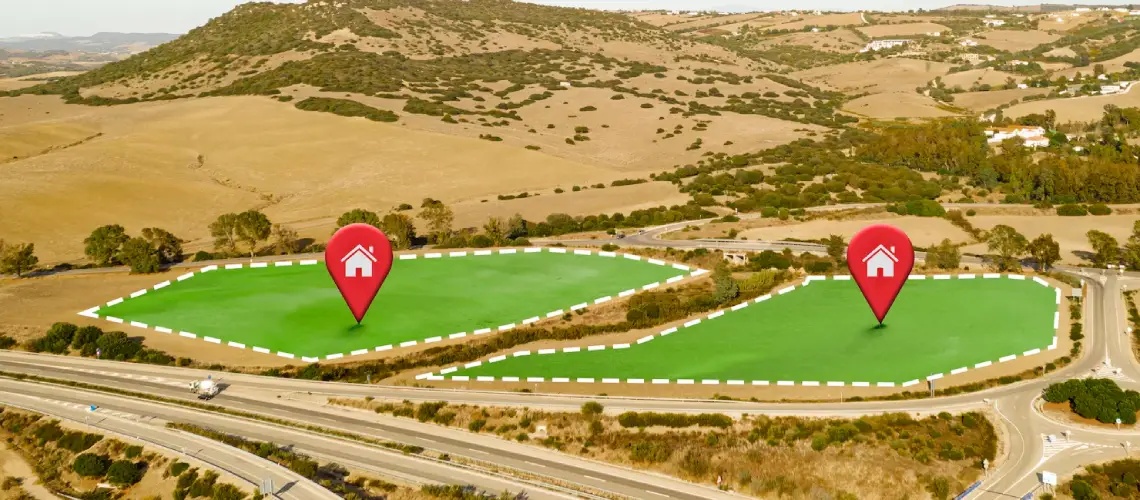 Valuer using digital tools for a tech-driven property valuation on rural land